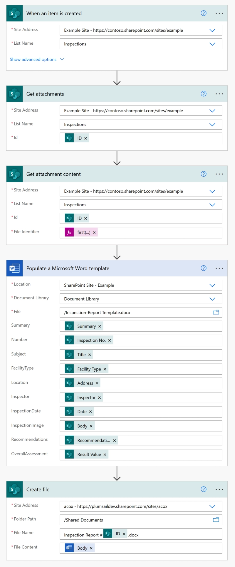 Word Online (Business) flow