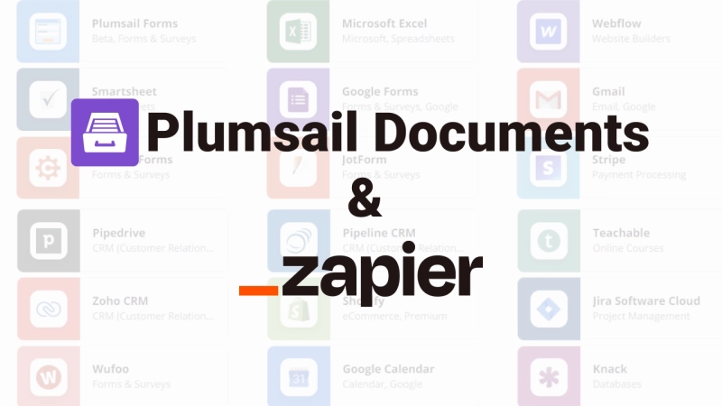 plumsail documents and zapier