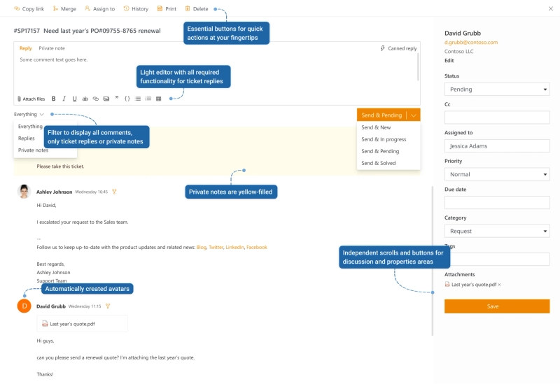 sharepoint helpdesk ticket form new look