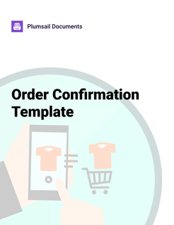 Order confirmation