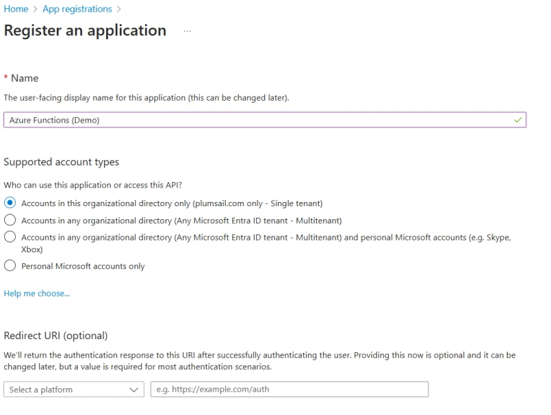 Register an Entra ID app