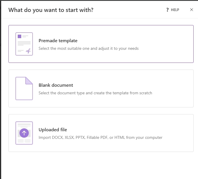 Plumsail Documents - template