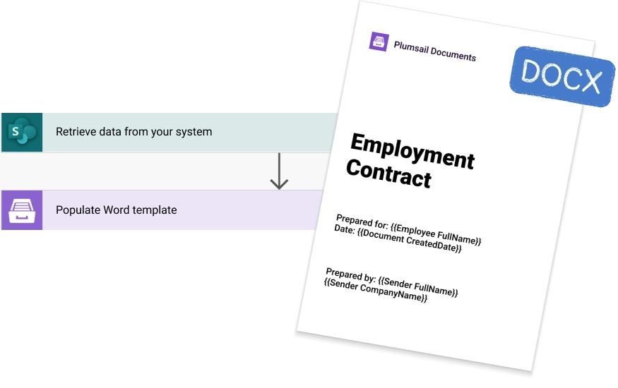 Automatically populate Word template in Power Automate flow