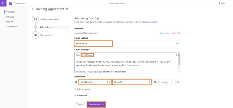 docusign airtable integration plumsail documents delivery