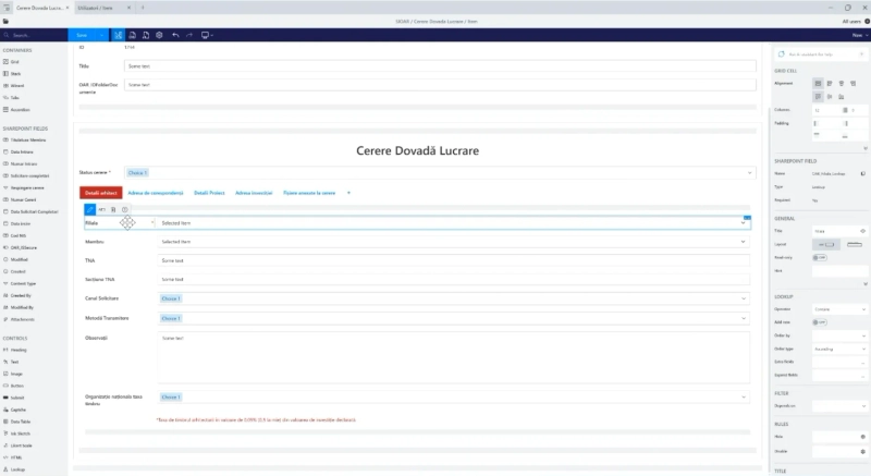 Proof of work request form