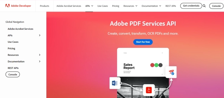 Adobe PDF Services