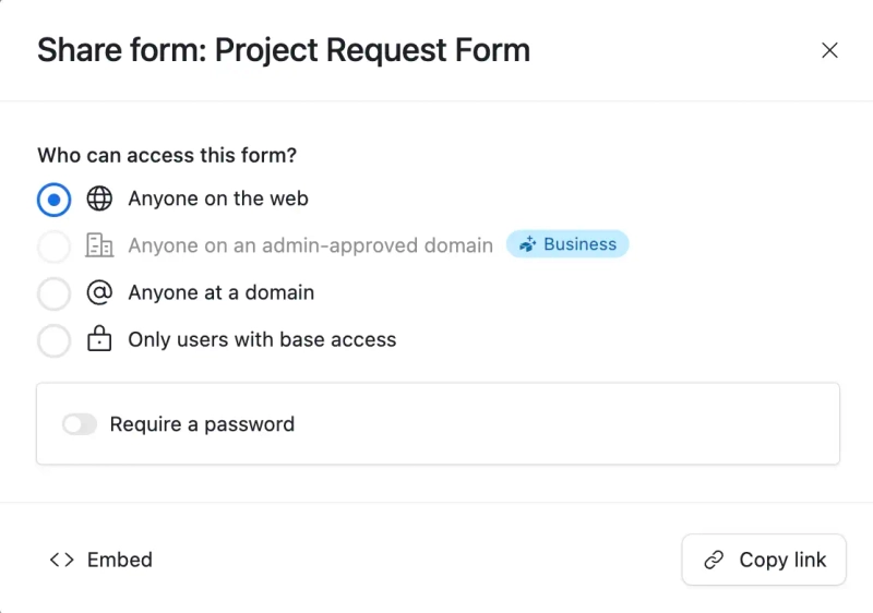 Share Form