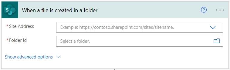 When a file is created trigger