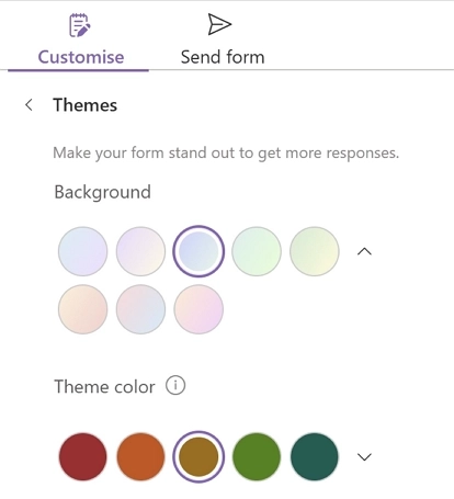Structured document generation - form theme