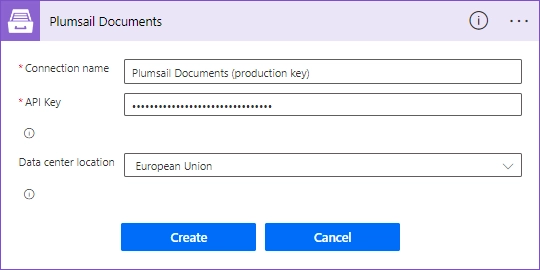 Plumsail contract generation process in Power Automate