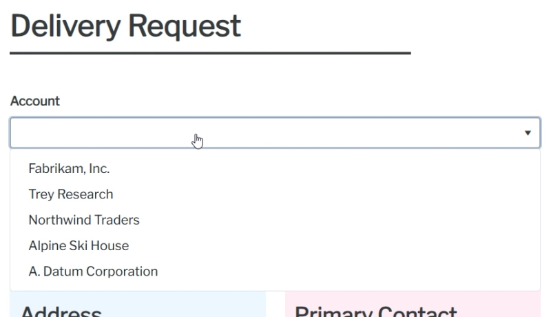 Populate dropdown of a public web form with data from Dynamics 365 CRM