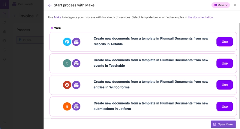 Make scenario templates window