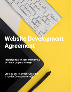 Website development agreement