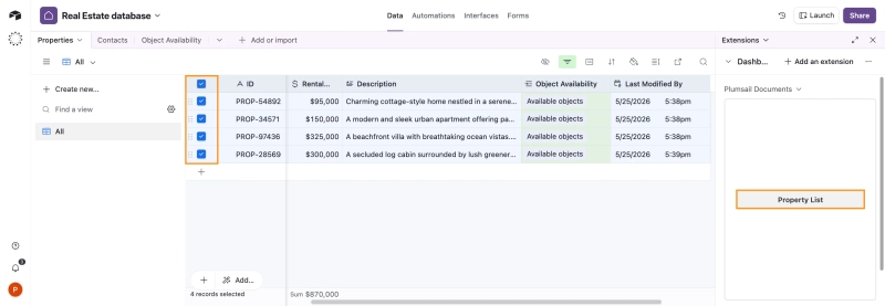 Create PDF document from Airtable records