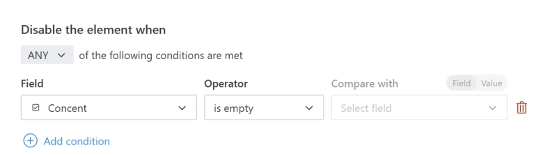 Rule to check checkbox