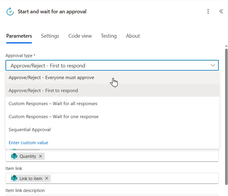Change approvers