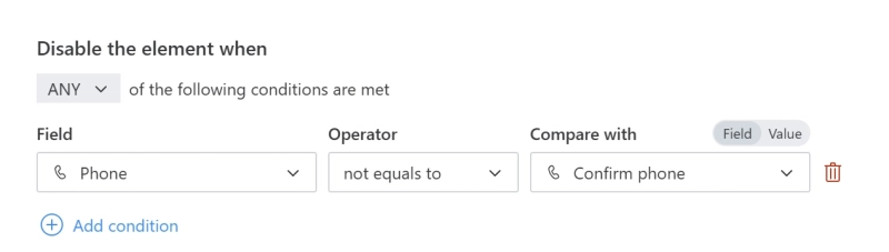 Rule to validate phone