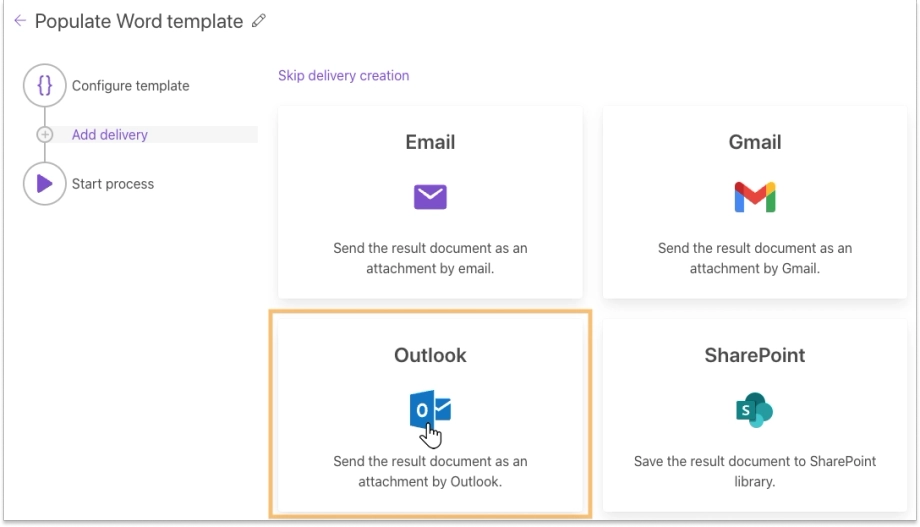 Select Outlook