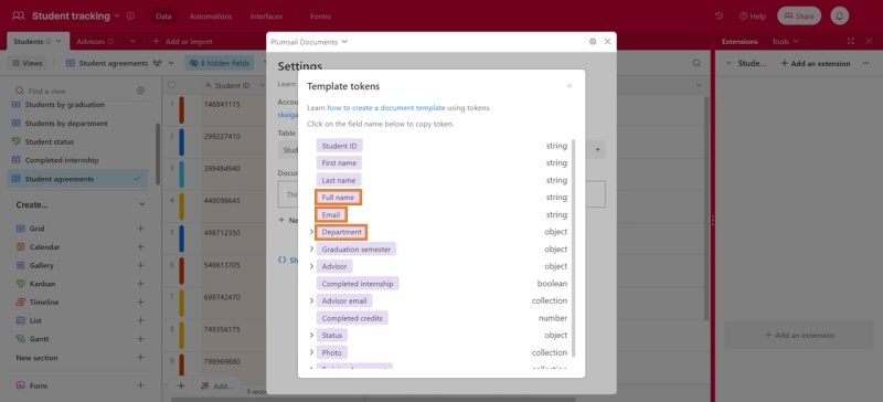 docusign airtable integration airtable tokens