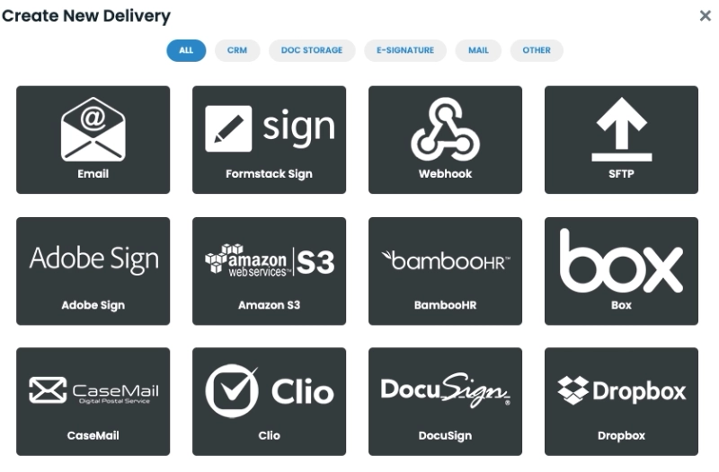 Formstack Documents integrations