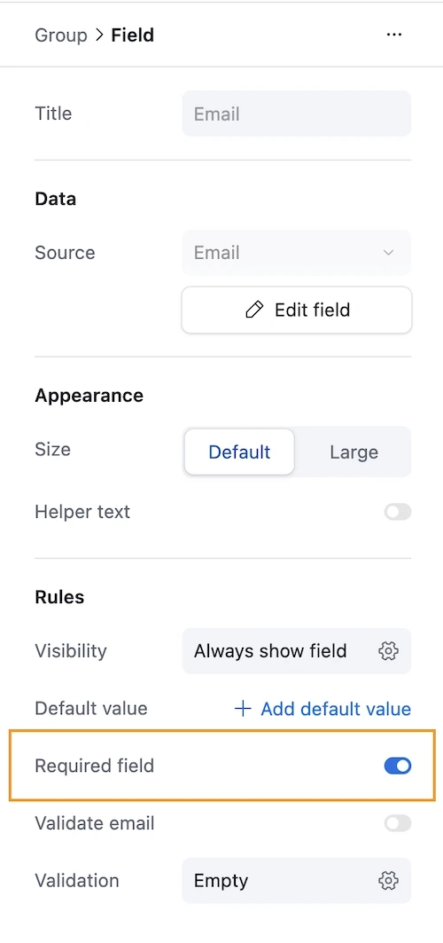 Required option