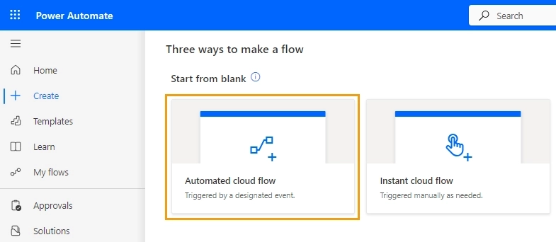 Create an approval workflow in Power Automate