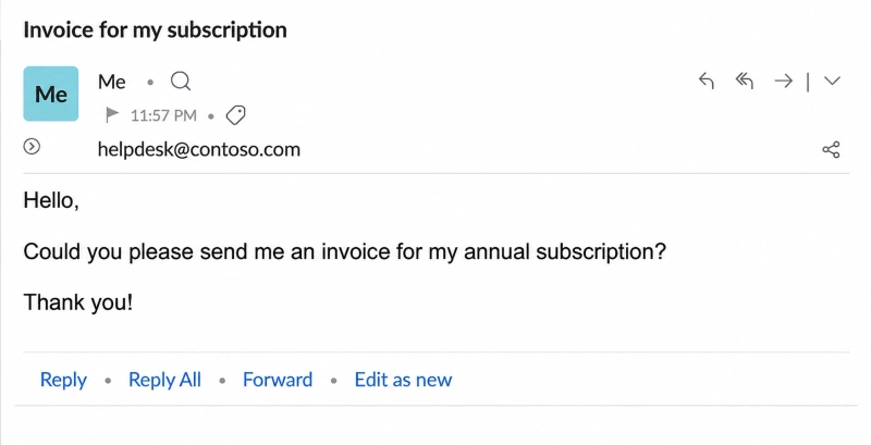 Send a test email to HelpDesk