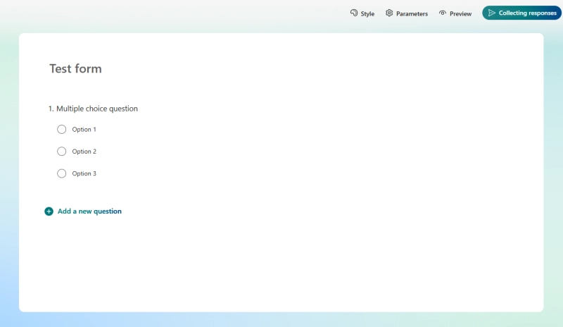 Microsoft form