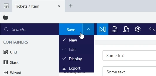 Save button in Forms for SharePoint designer