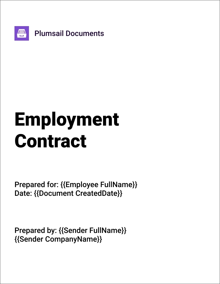 Contract template
