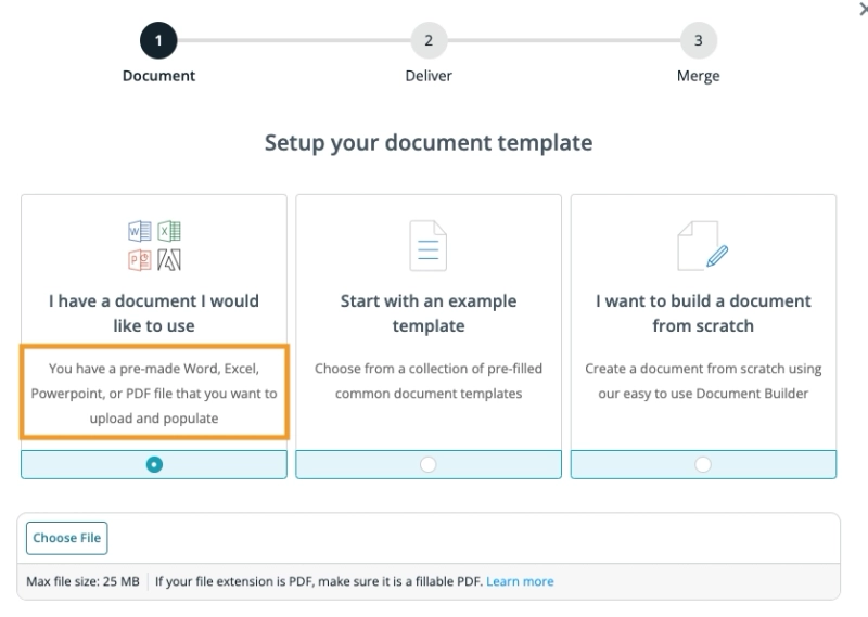 Formstack Documents templates