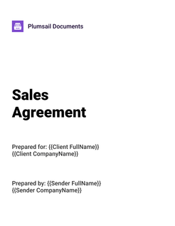 Sales agreement