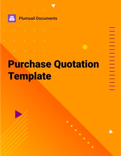 Purchase quotation
