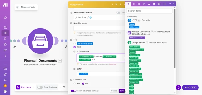 Upload to Google Drive