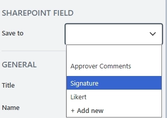 Save signature to SharePoint list column