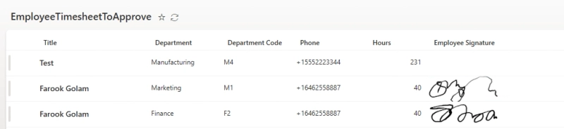 Signatures in SharePoint List