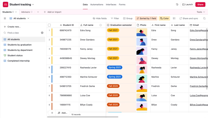 Ready-made Airtable base template for our DocuSign Airtable integration