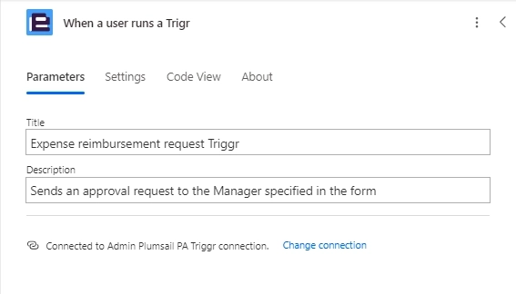 Set up a flow trigger