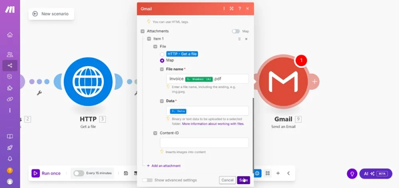 Gmail send email