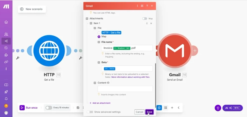 Gmail send email