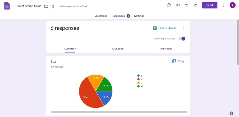 Analyze responses